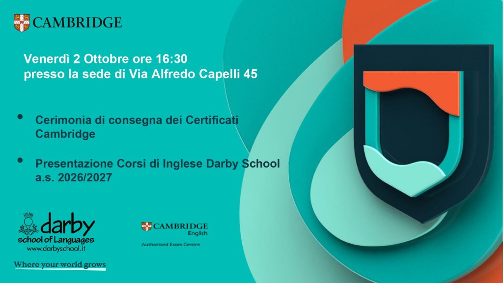 Consegna Certificati Cambridge